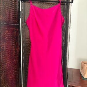 Cotton Candy Strapless Fuchsia Dress